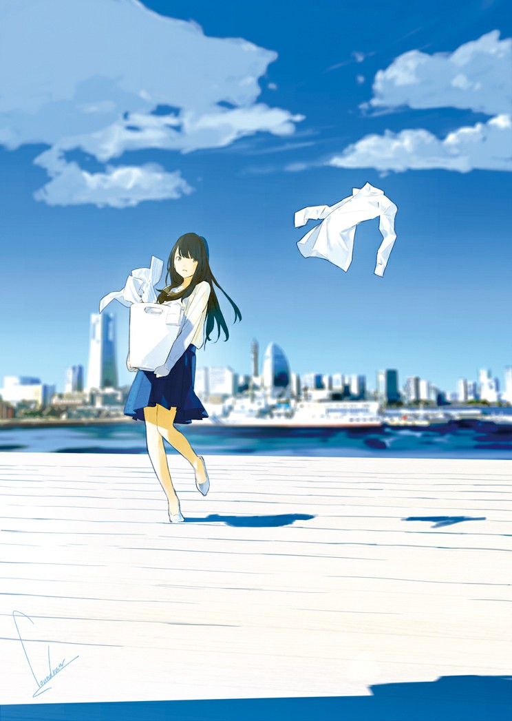 P站美图推荐-P站官网美图-青空与少女特别推荐