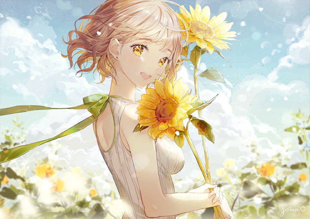 P站美图推荐-P站官网美图-青空与少女特别推荐