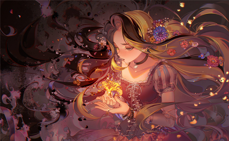P站美图推荐-P站官网美图-花朵头饰特别推荐